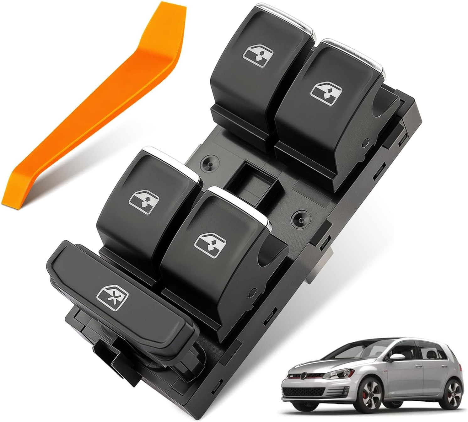 Master Power Window Switch Fits for VW Volkswagen Golf GTI MK7 2014-2017, Front