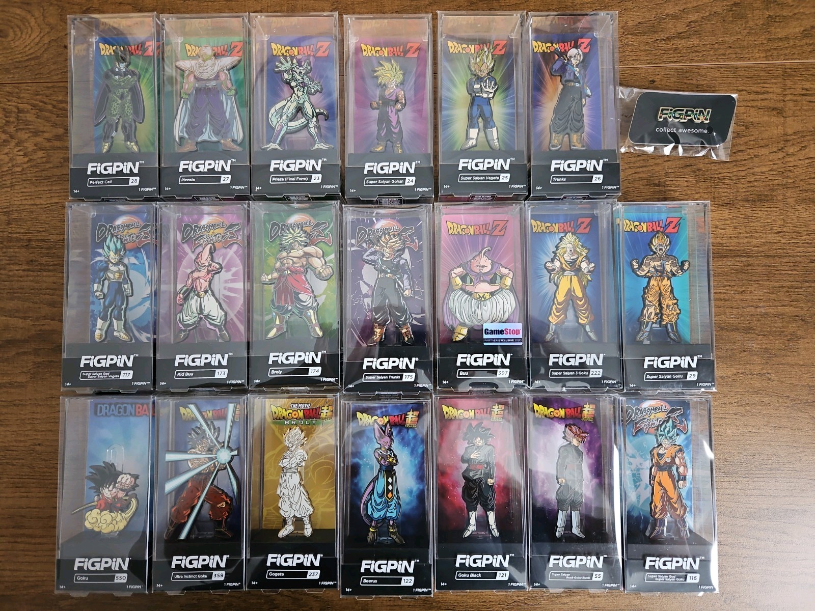 Dragon Ball, Dragon Ball Z, DB Super, DB Figthers Figpin Lot Of 21