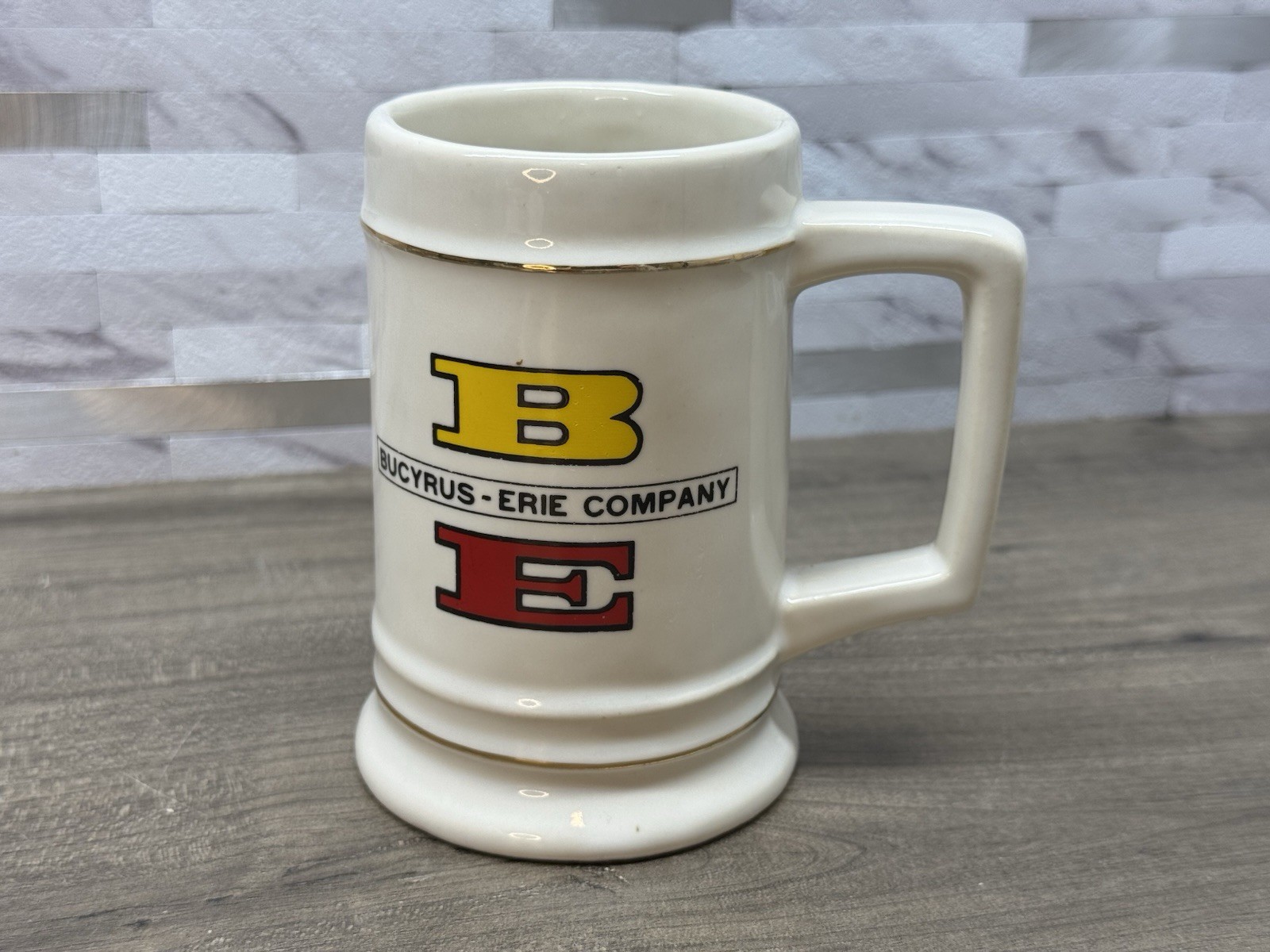 Vintage Bucyrus - Erie Company Mug Rare Very Hard To Find -Cup Made In USA 🇺🇸