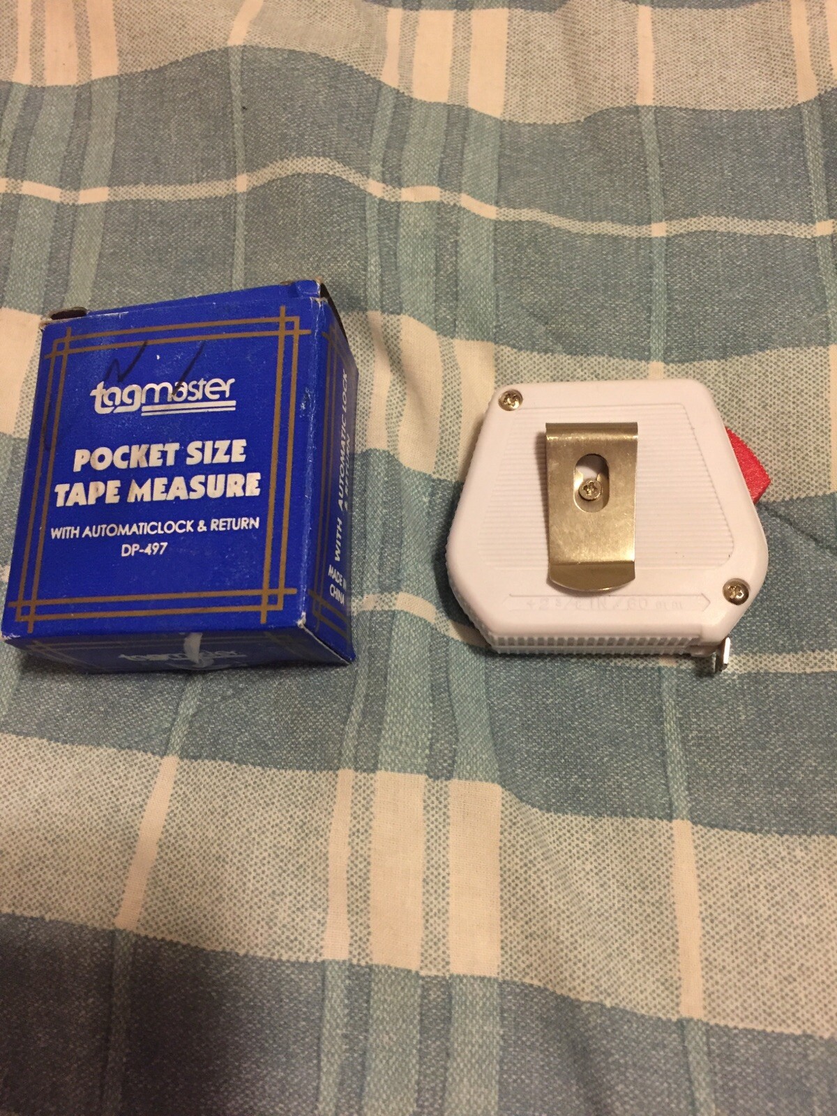 Vintage Tagmaster Pocket Tape Measure Dp497