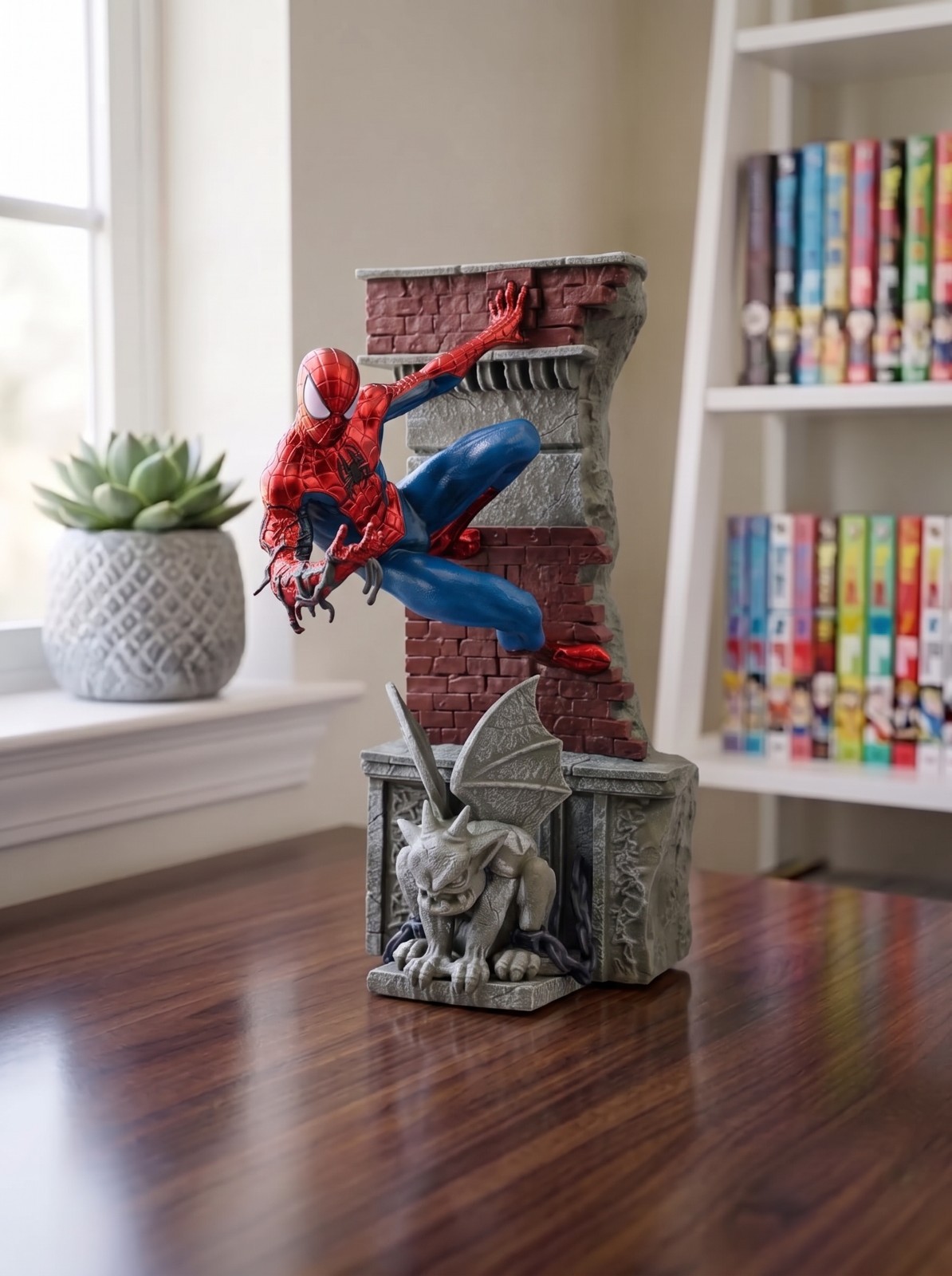 Marvel Spider-Man Gargoyle Wall Statue Figure Comic Bookend Display Collectible