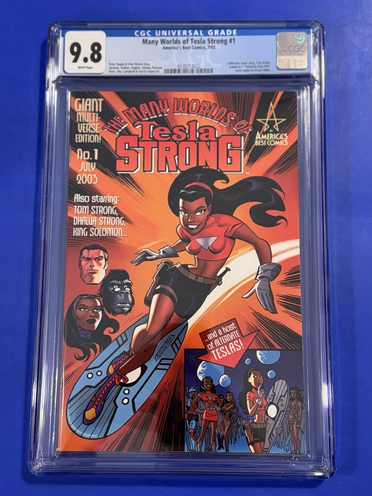 The Many Worlds of Tesla Strong #1 CGC 9.8 BRUCE TIMM 1st Print Alan Moore 2003