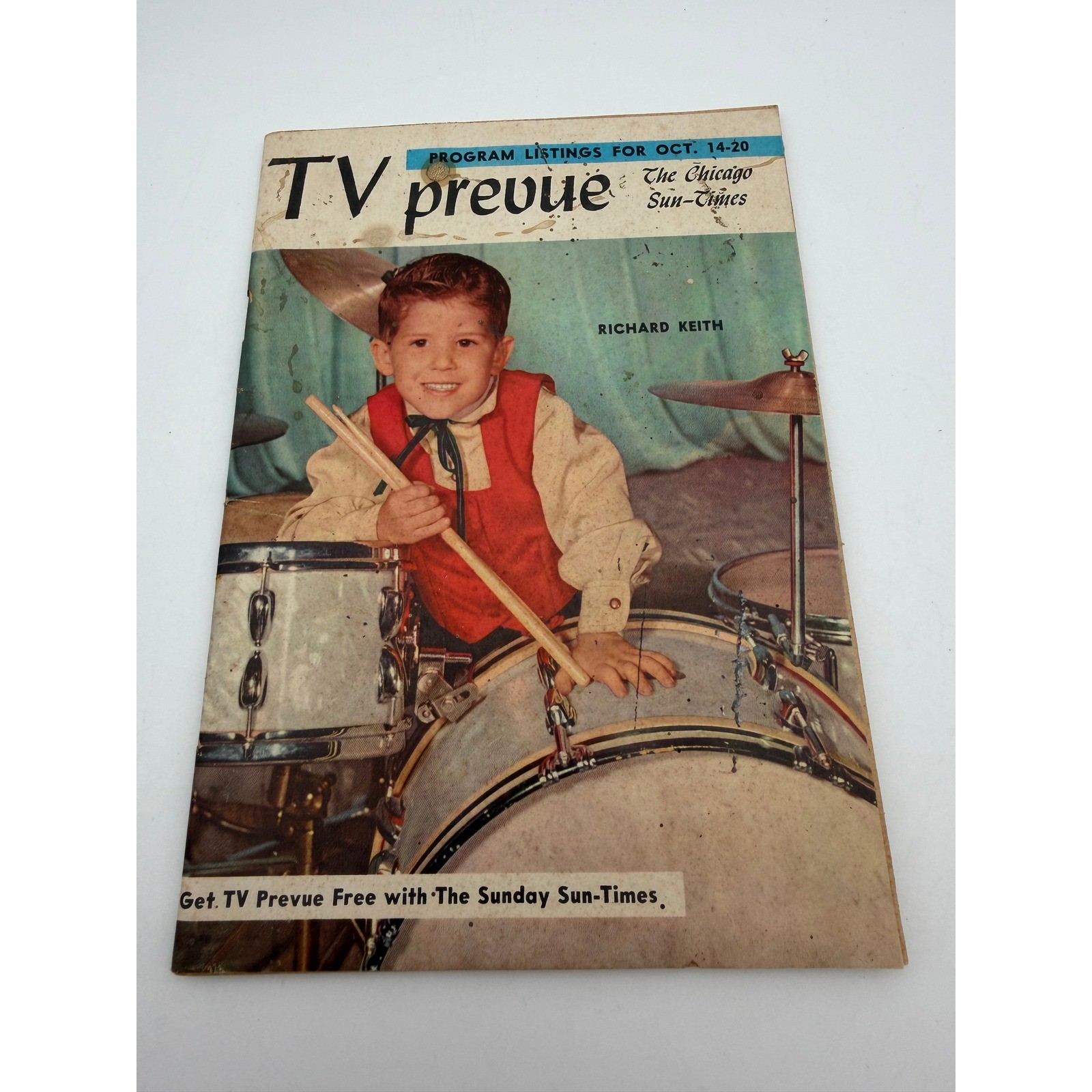 Vintage 1956 TV Prevue Magazine Chicago Sun-Times Richard Keith Little Ricky