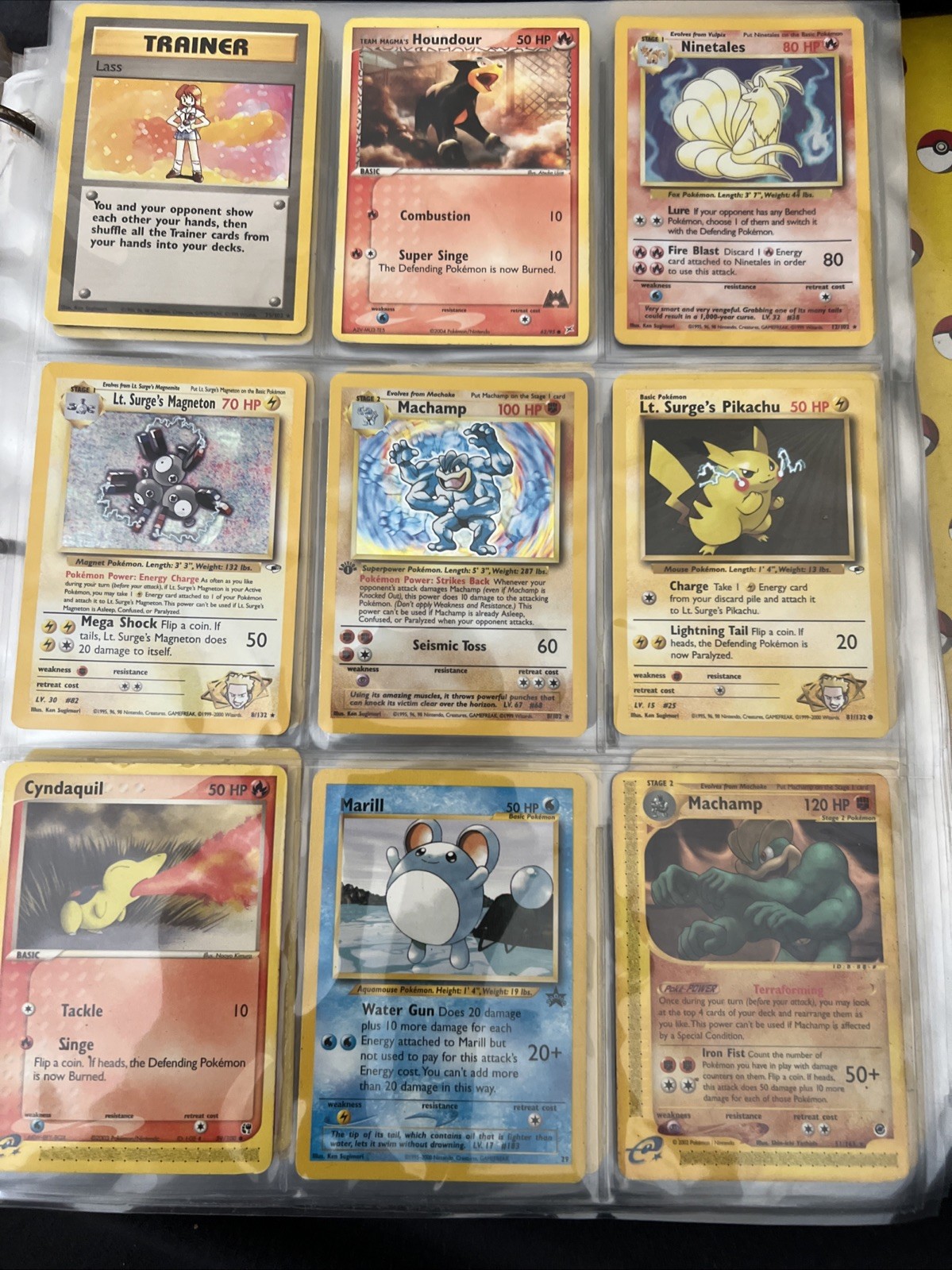 Pokémon Vintage Trading Card Collection 259 Cards + Vintage 1999 Binder