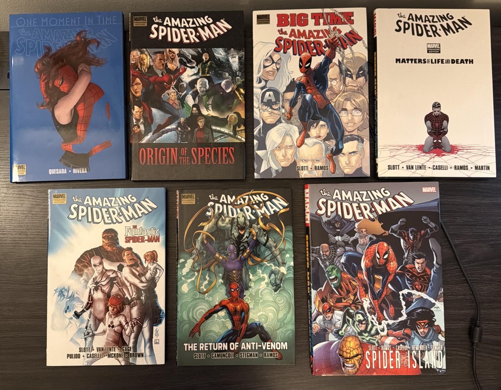 Amazing Spider-Man Lot Of 7 HC: Spider-Island Origin Of The Species Big Time +