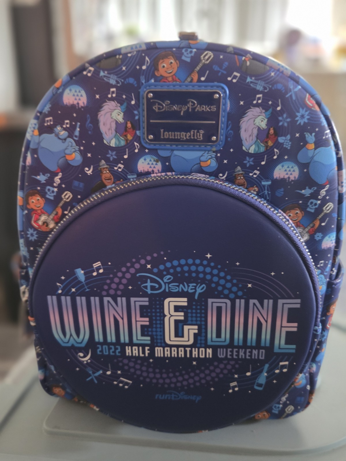 Disney Parks Loungefly 2022 RunDisney Wine &Dine Half Marathon Mini Backpack NWT