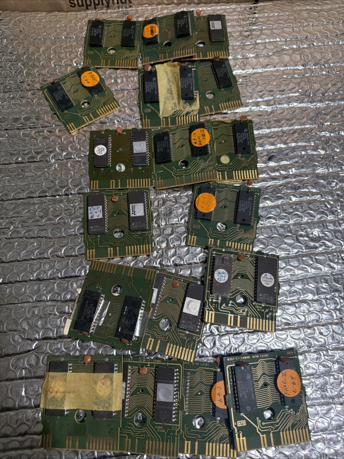 Vintage Commodore 64 Parker Brothers Game ROM Cartridge PCB Board 1983