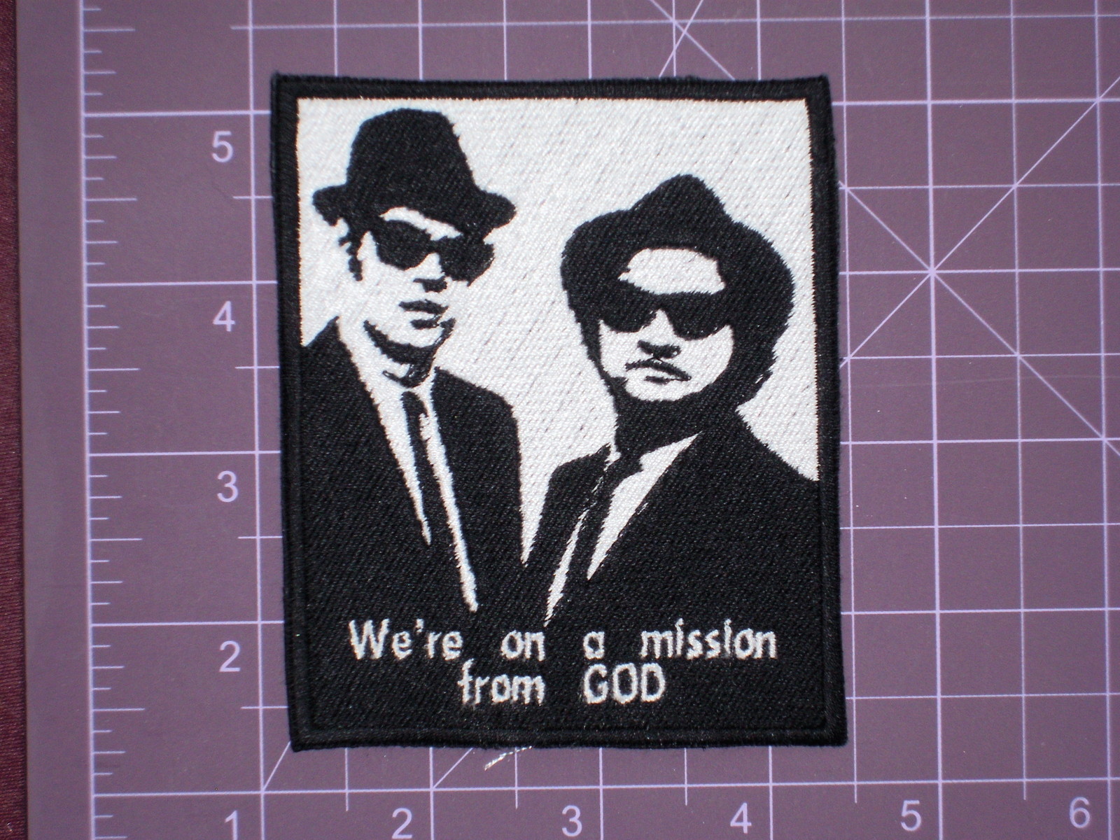 Blues Brothers Mission from GOD Embroidered Patch
