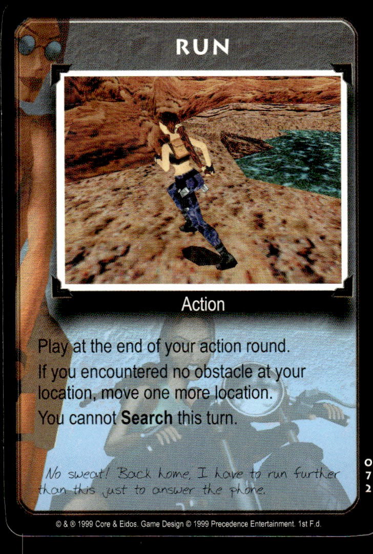 1999 Core & Eidos Tomb Raider #072 Lara Croft Run Promos