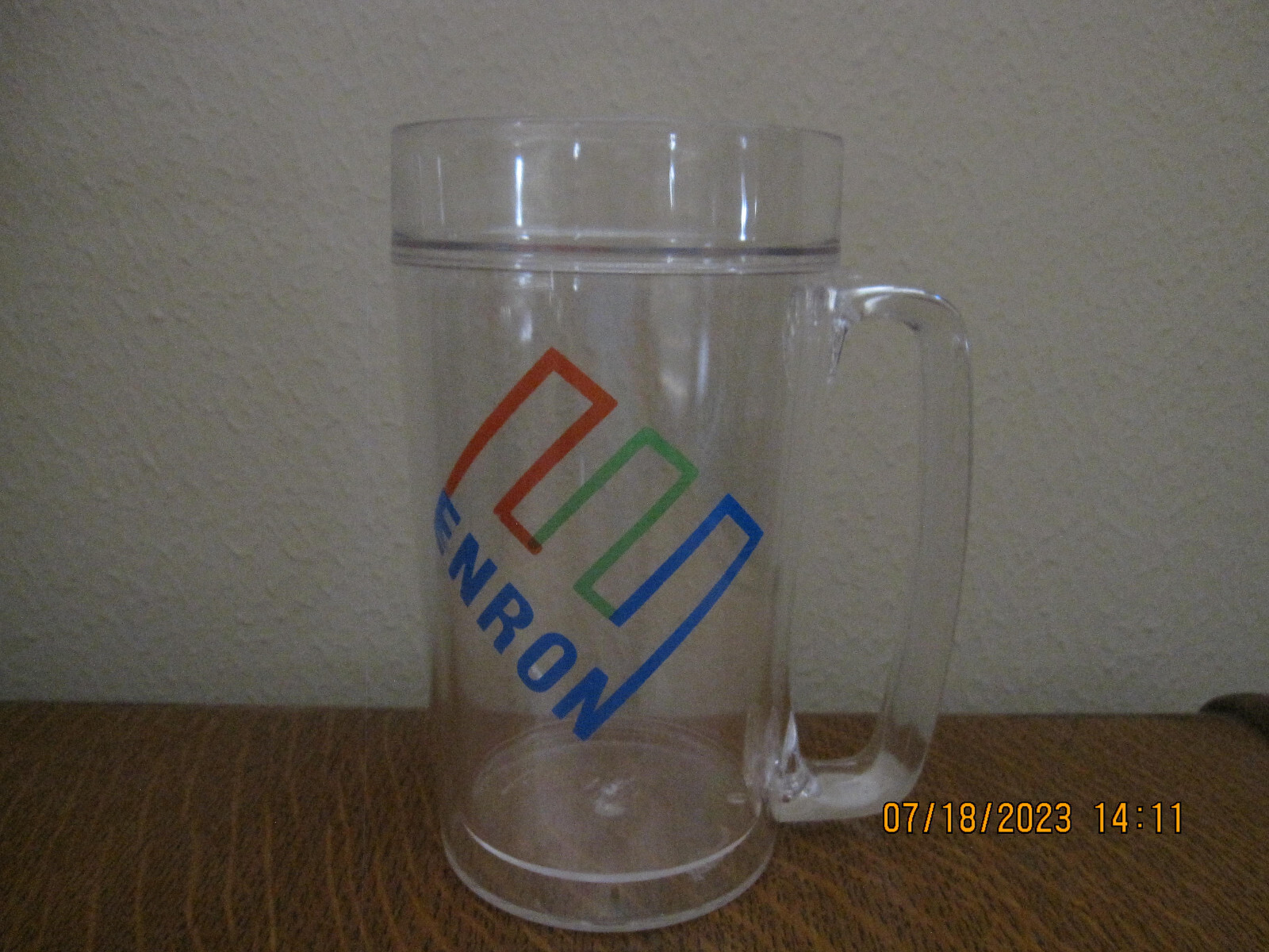 1 Carton of 12--NEW-VERY RARE-ENRON CORP Mugs/Steins-Double Walled-24 oz