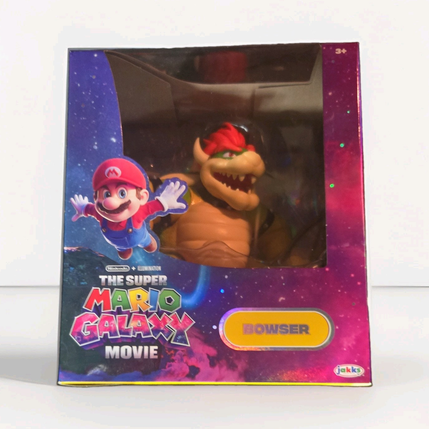 JAKKS Pacific Super Mario Movie Bowser Figure Illumination Animation
