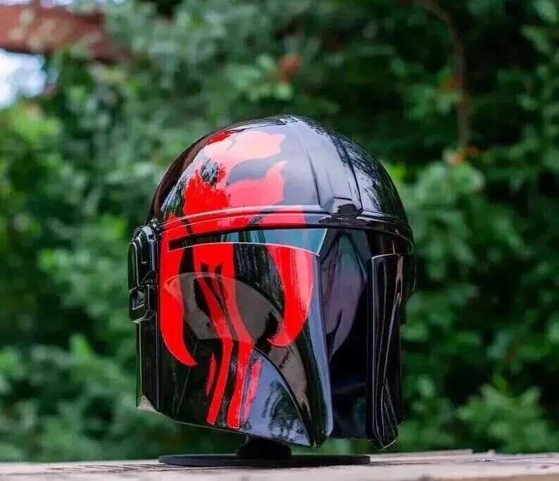 Medieval Star Wars The Black Series Mandalorian Steel Helmet Larp Costume Gift