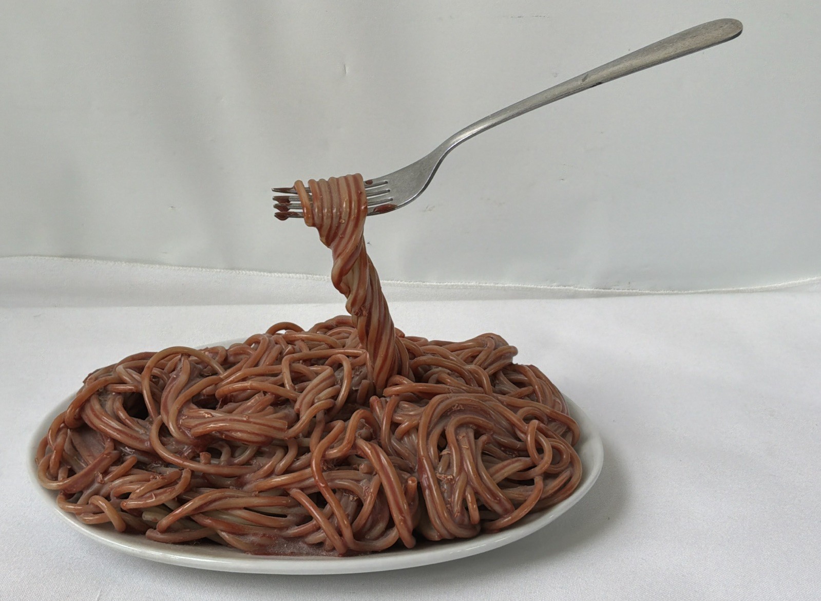 Vintage Frozen Moments Pasta Spaghetti Fork Geoffrey Rose Pop Art Sculpture 1978
