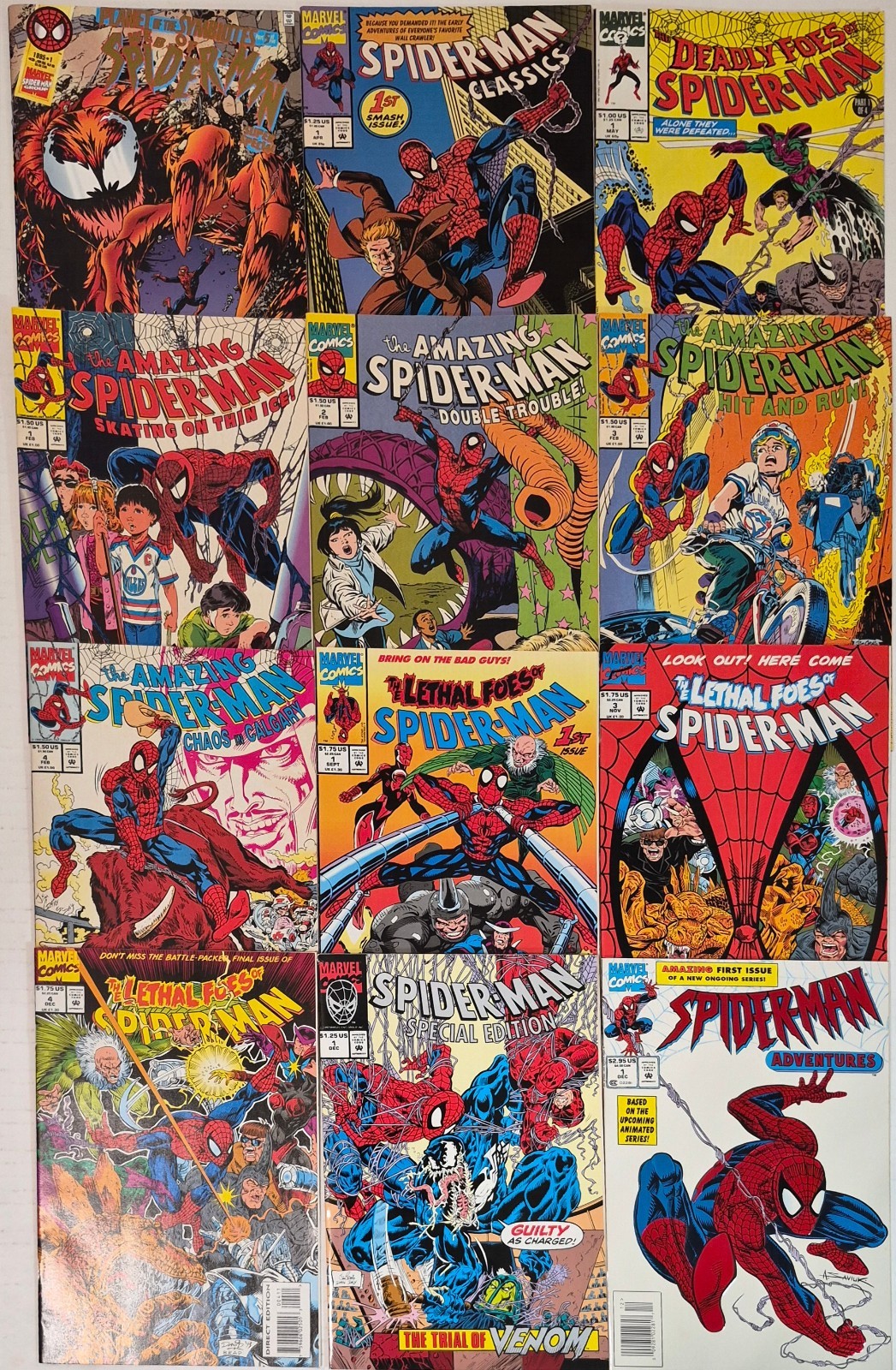 AMAZING SPIDER-MAN Lot Mixed (12)* #1-4* NM NM-1993 McFarlane, Saviuk High Grade