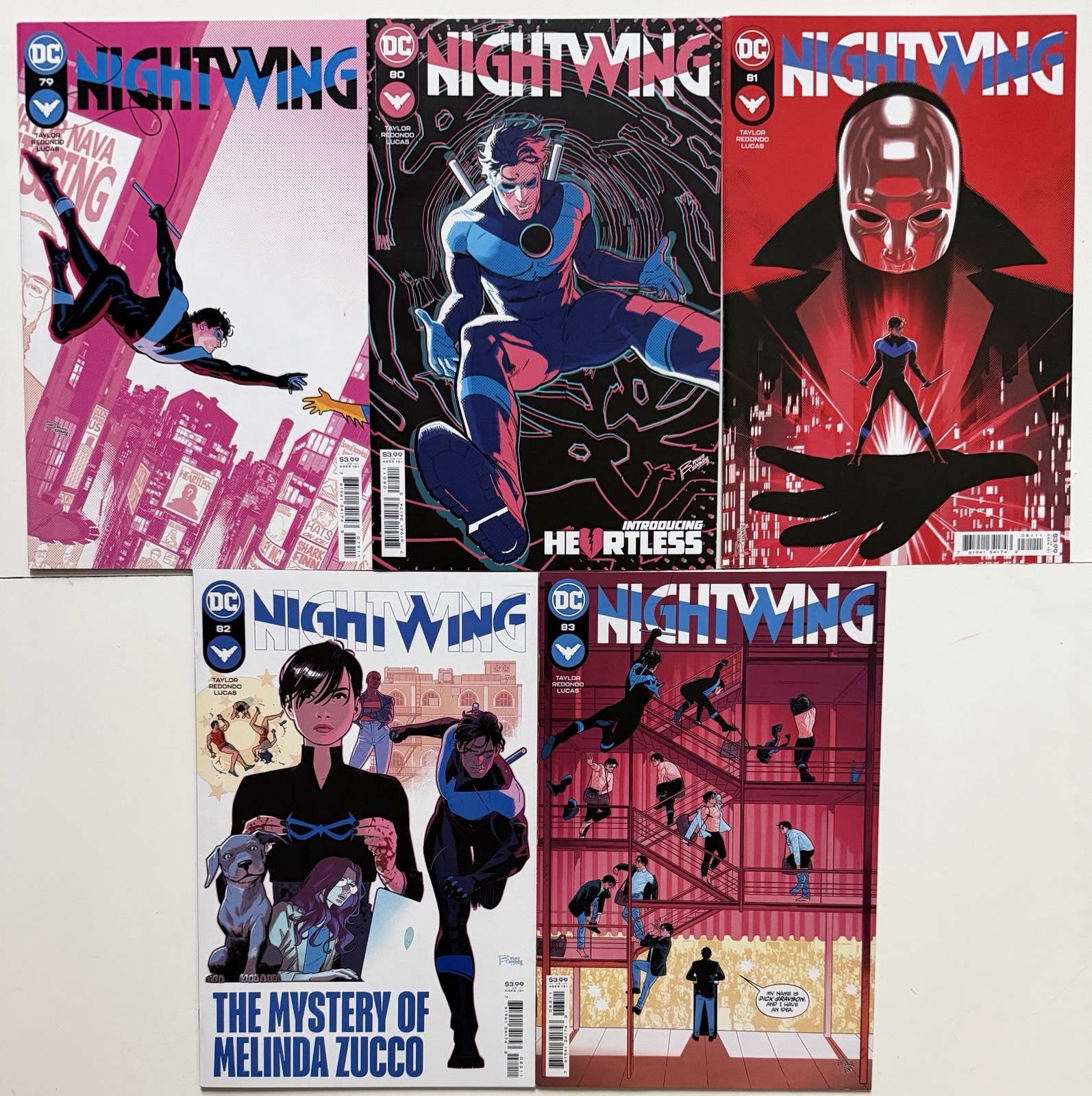 Nightwing #79 80 81 82 83 Tom Taylor 1st Print Lot
