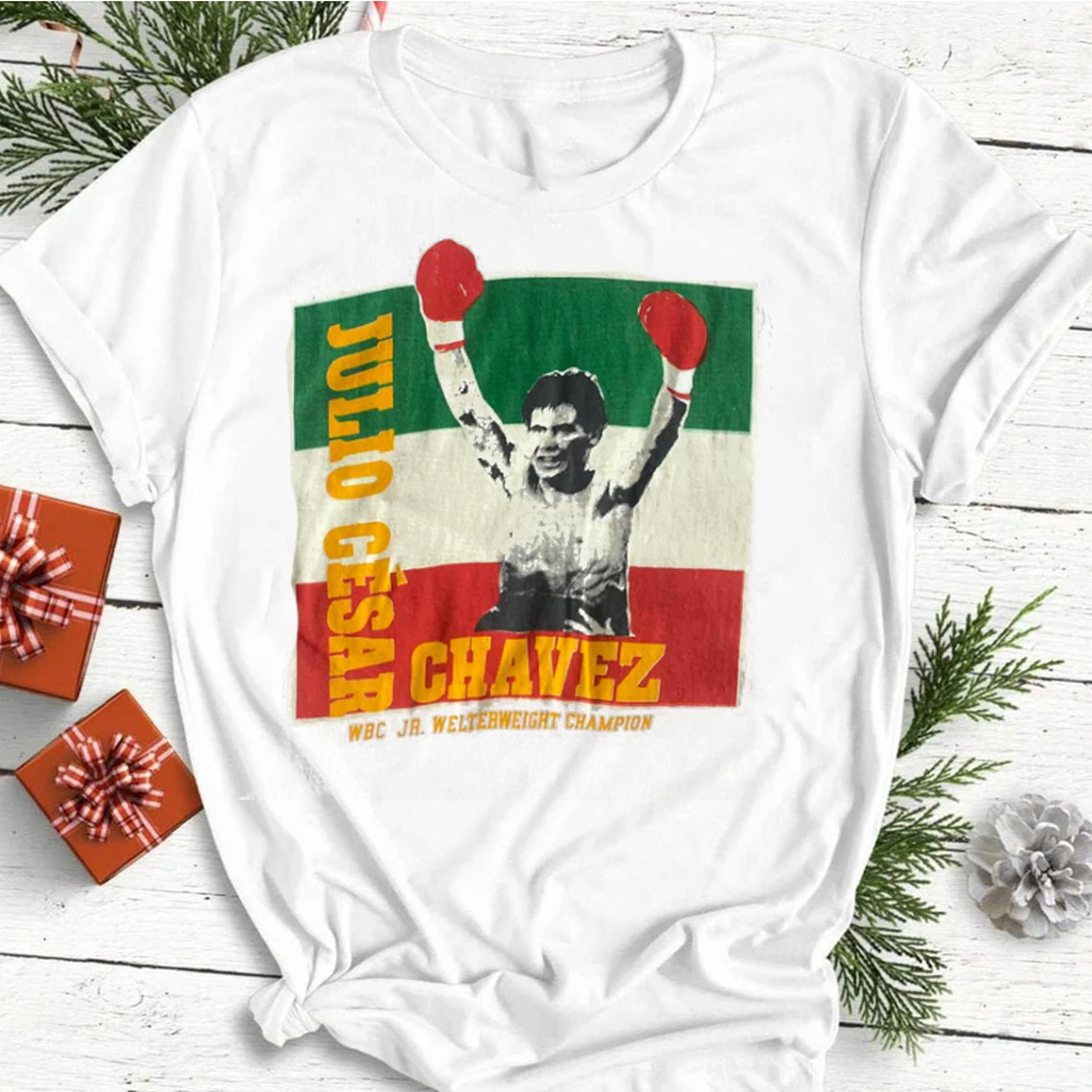 1994 Julio Cesar Chavez Boxing All size White  T-Shirt