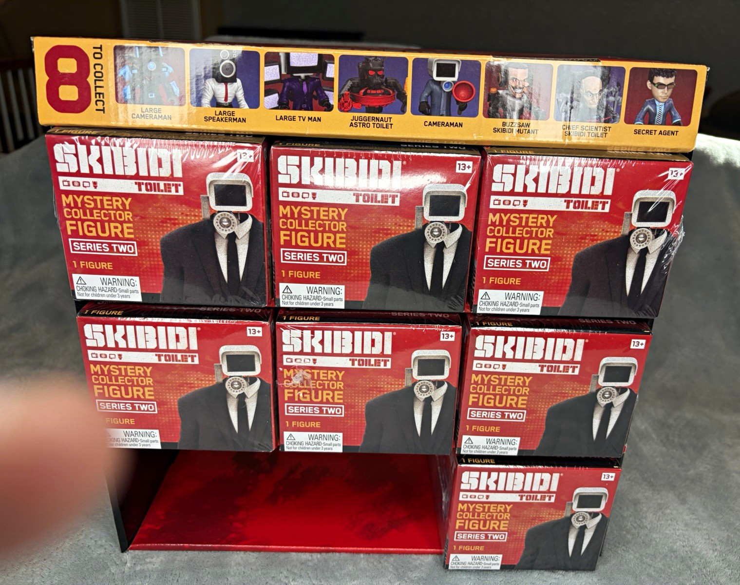 Skibidi Toilet Series 2 Mystery Collector Figure Lot of 7 Display Box Included