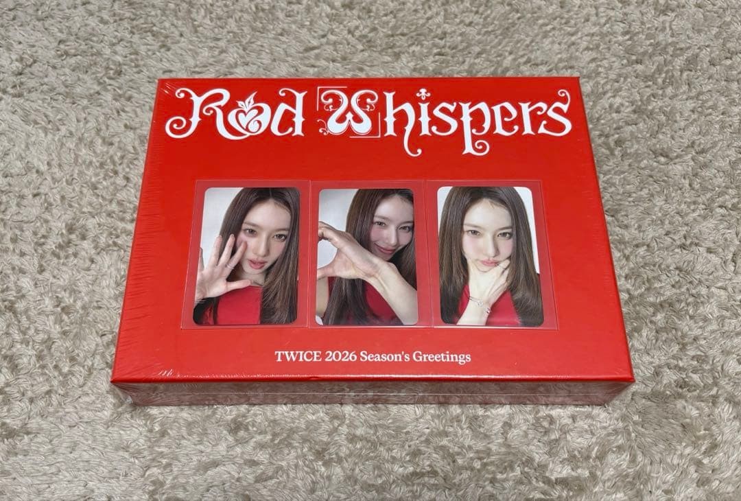 TWICE Season\'s Greetings Red Whispers Sana Pre-Order Bonus