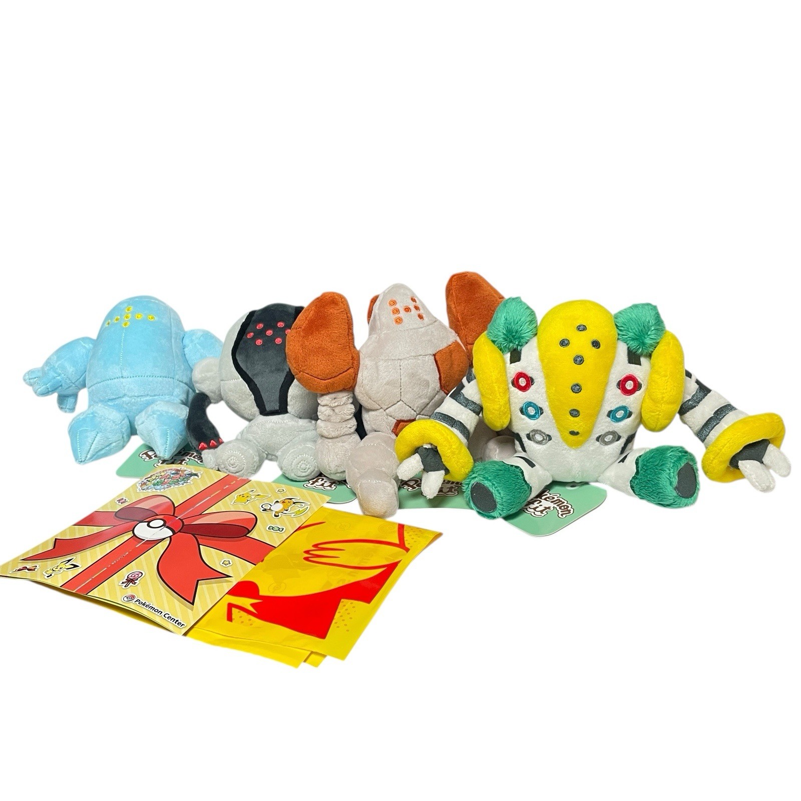 Regigigas Regice Regirock Registeel Pokemon fit Plush Legend Giant Full Set JP