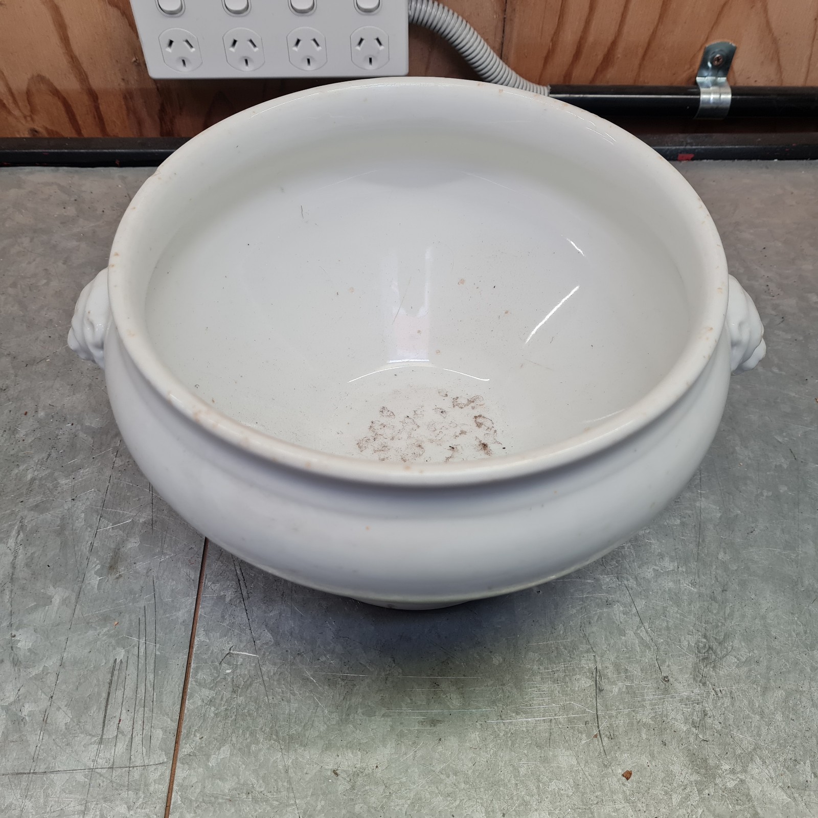 WWII WW2 GERMAN LUFTWAFFE LARGE PORCELAIN BOWL ULTRA RARE PIECE 1938 GENUINE