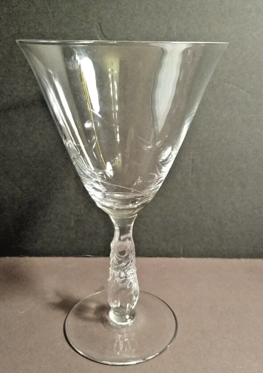 Nancy Prentiss Enchanting Orchid Water Goblet 7\