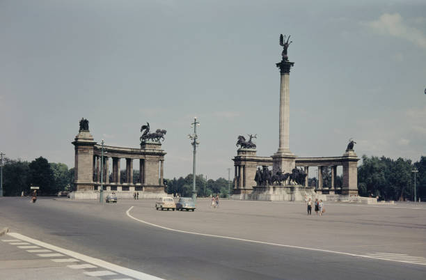 Heroes\' Square In Budapest, Hungary 1965 Historic Old Photo