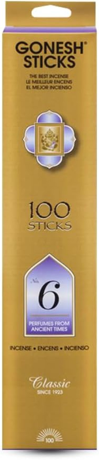 No. 6 Incense Sticks 100 Pack 10\