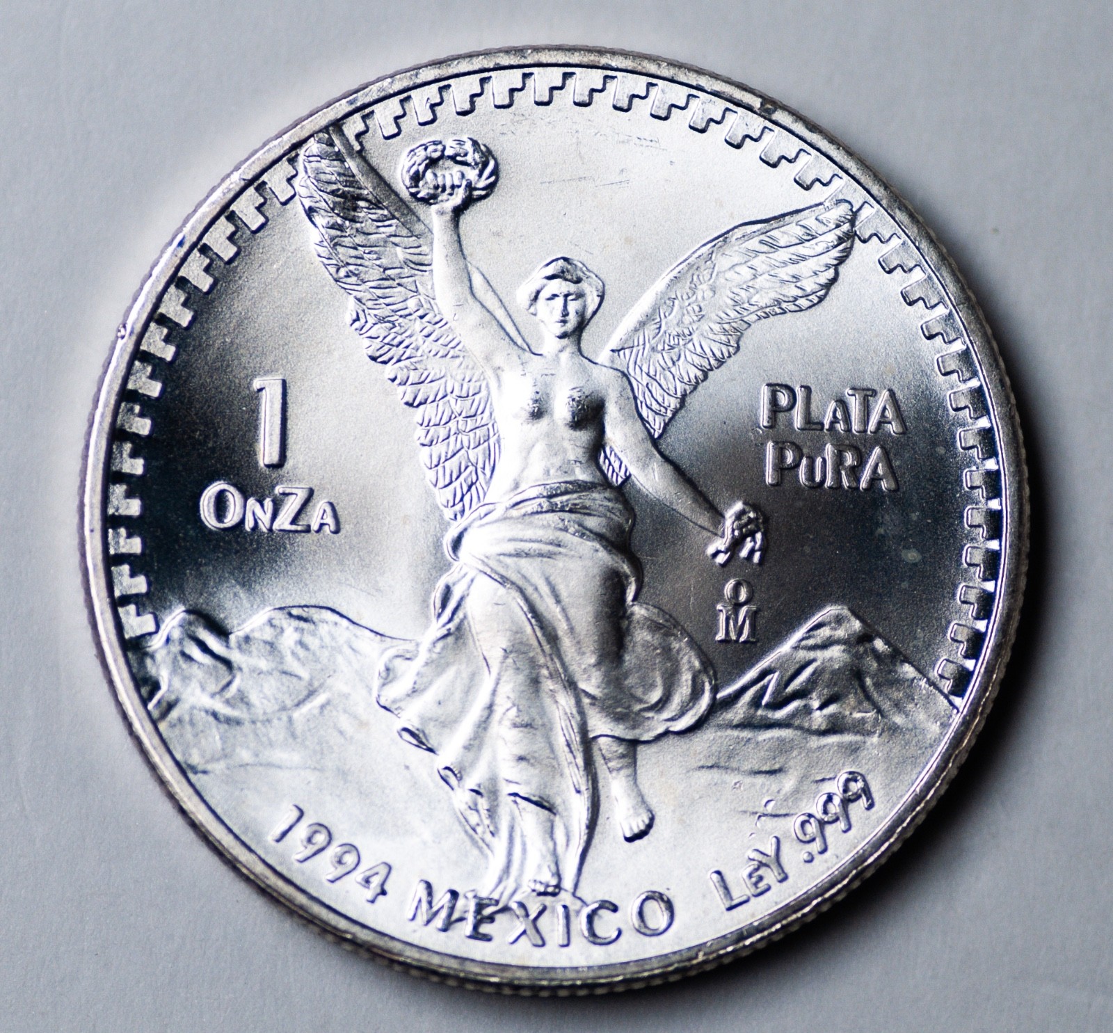 1994-Mo Mexico 1 oz SiIver Libertad Onza BU - .999