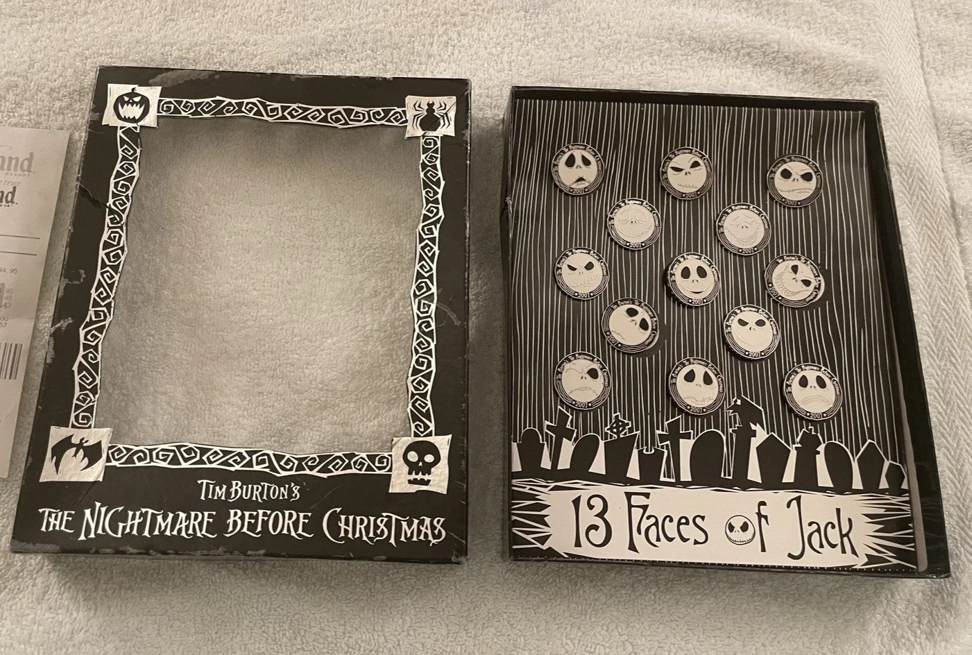 NBC Jack Skellington Pin Box Set of “13 Faces of Jack”Limited Edition Of 500