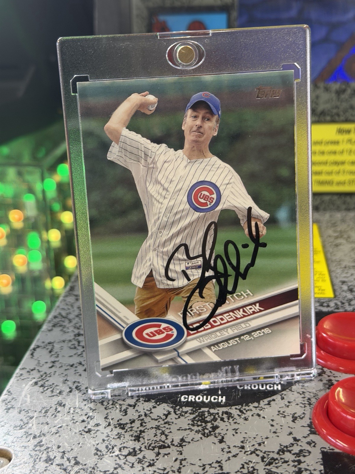 2017 Topps First Pitch Bob Odenkirk #FP-2 Signed Autograph Auto Better Call Saul