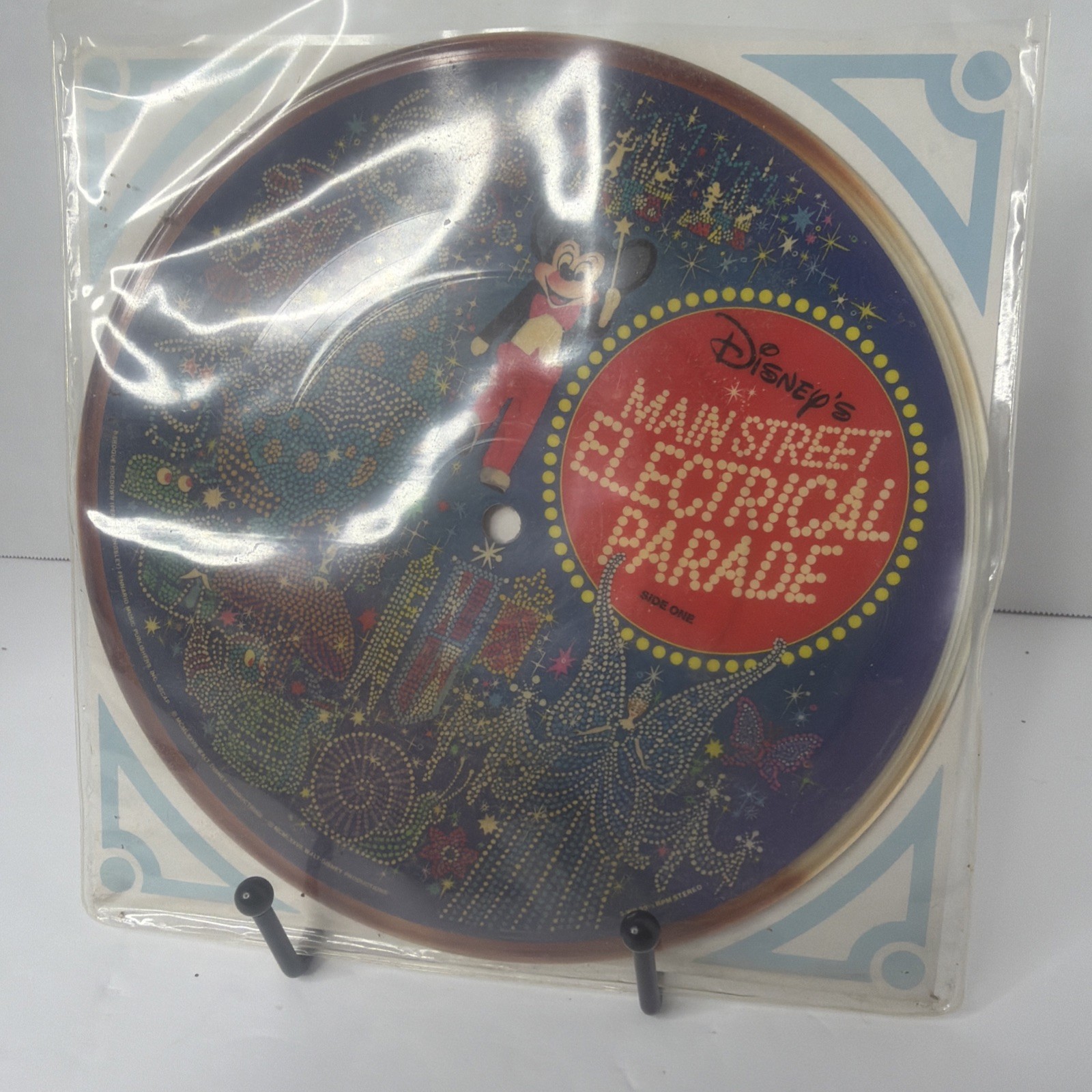 VTG 1977 Disneyland Main Street Electrical Parade 33 RPM  7” WD-4 Original Tag