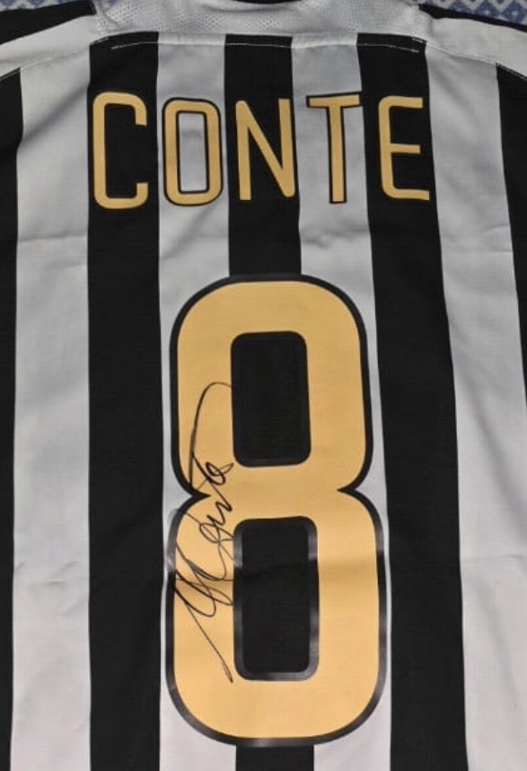 STORE JUVENTUS AUTOGRAPHED ANTONIO CONTE JERSEY WITH VIDEO PROOF
