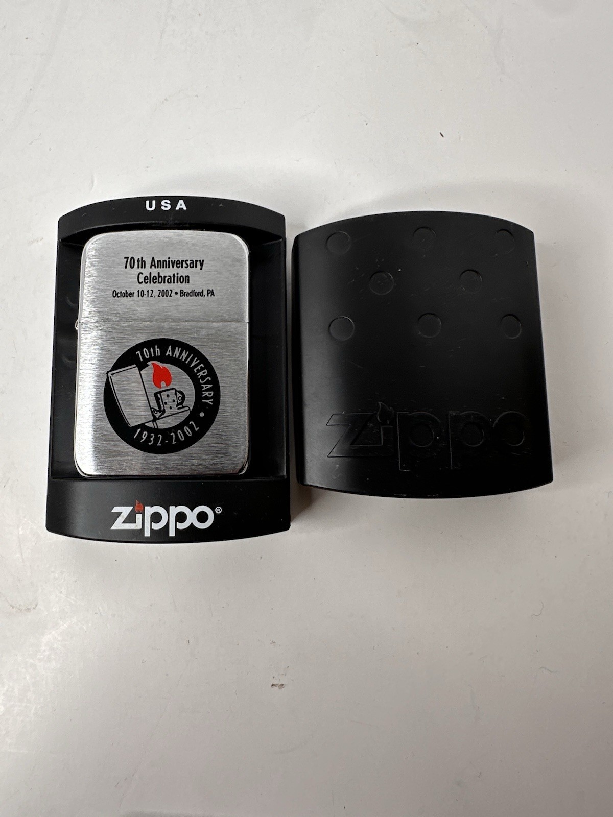 ZIPPO 2002 70TH Anniversary Sales Meeting Zippo Lighter Mint Employee ONLY Rare
