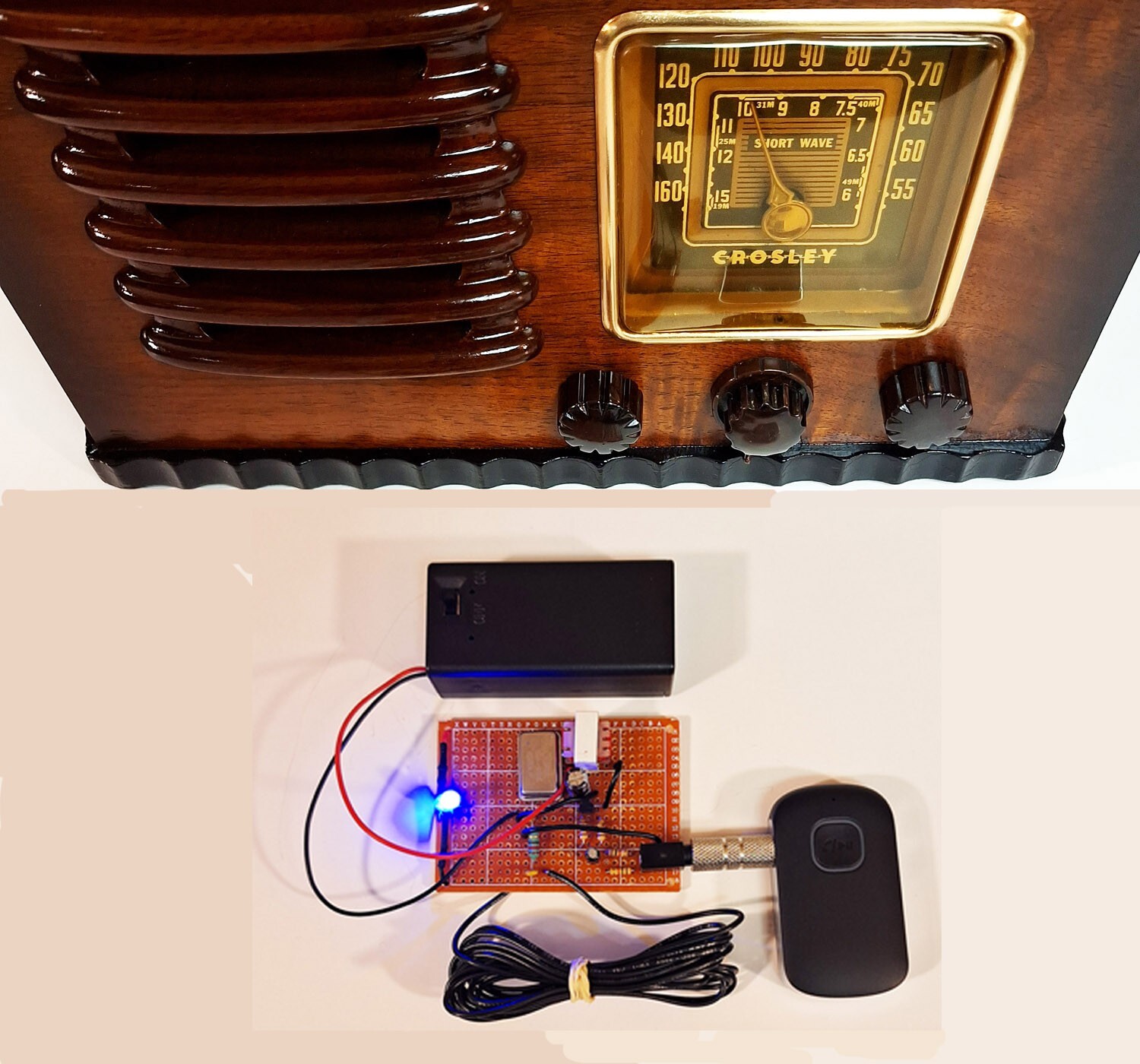 Bluetooth AM Transmitter - Stream to Your Vintage Tube or Car Radio - Wireless