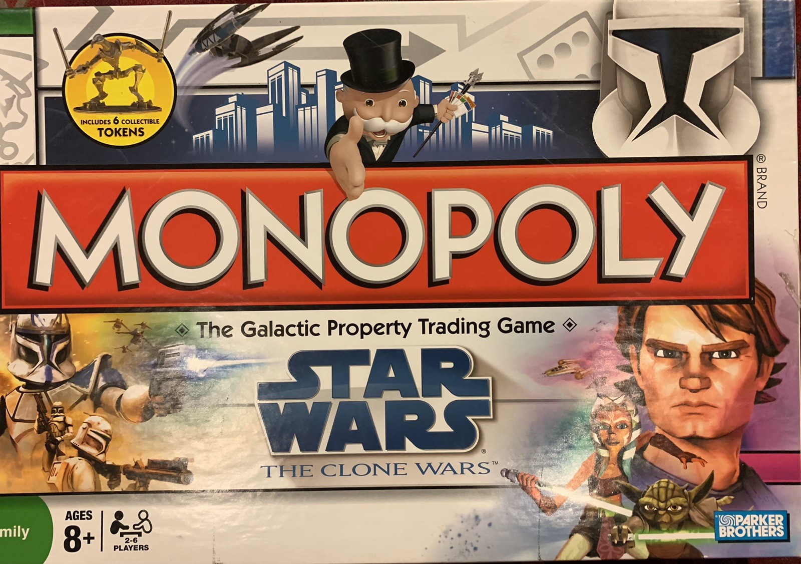 Monopoly - Star Wars: The Clone Wars (Parker Brothers Board Game, 2008) Complete