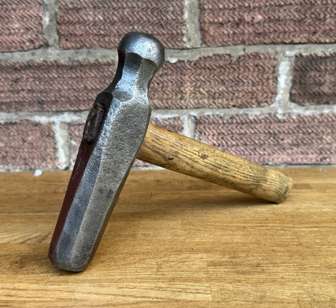 Vintage JH Swift 1943 WW2 Dog Head Hammer Blacksmith Lump Hammer Old Tool
