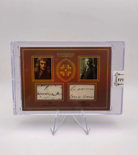 Isaac Newton and Albert Einstein Revelation card 2025 #/99