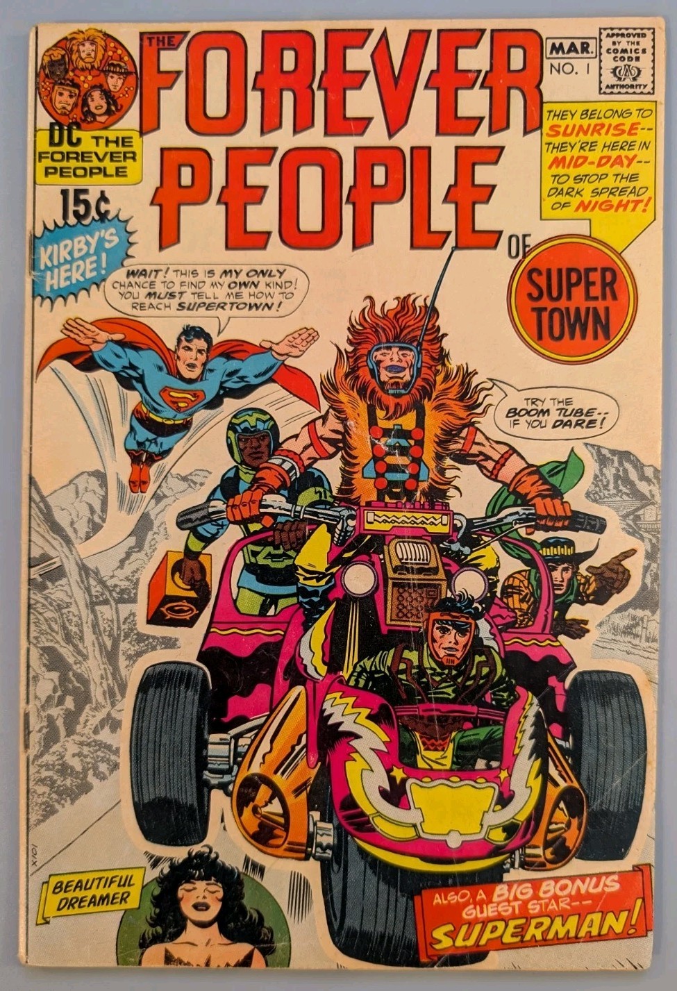 The Forever People 1 DC 1971 Jack Kirby 1st Full Darkseid 15 Cent Key Issue