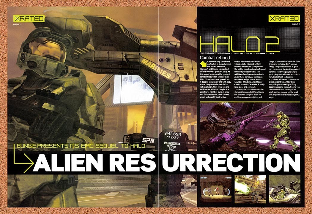 2004 Halo 2 Early Preview Original Advertisement / Retro Promo vr3