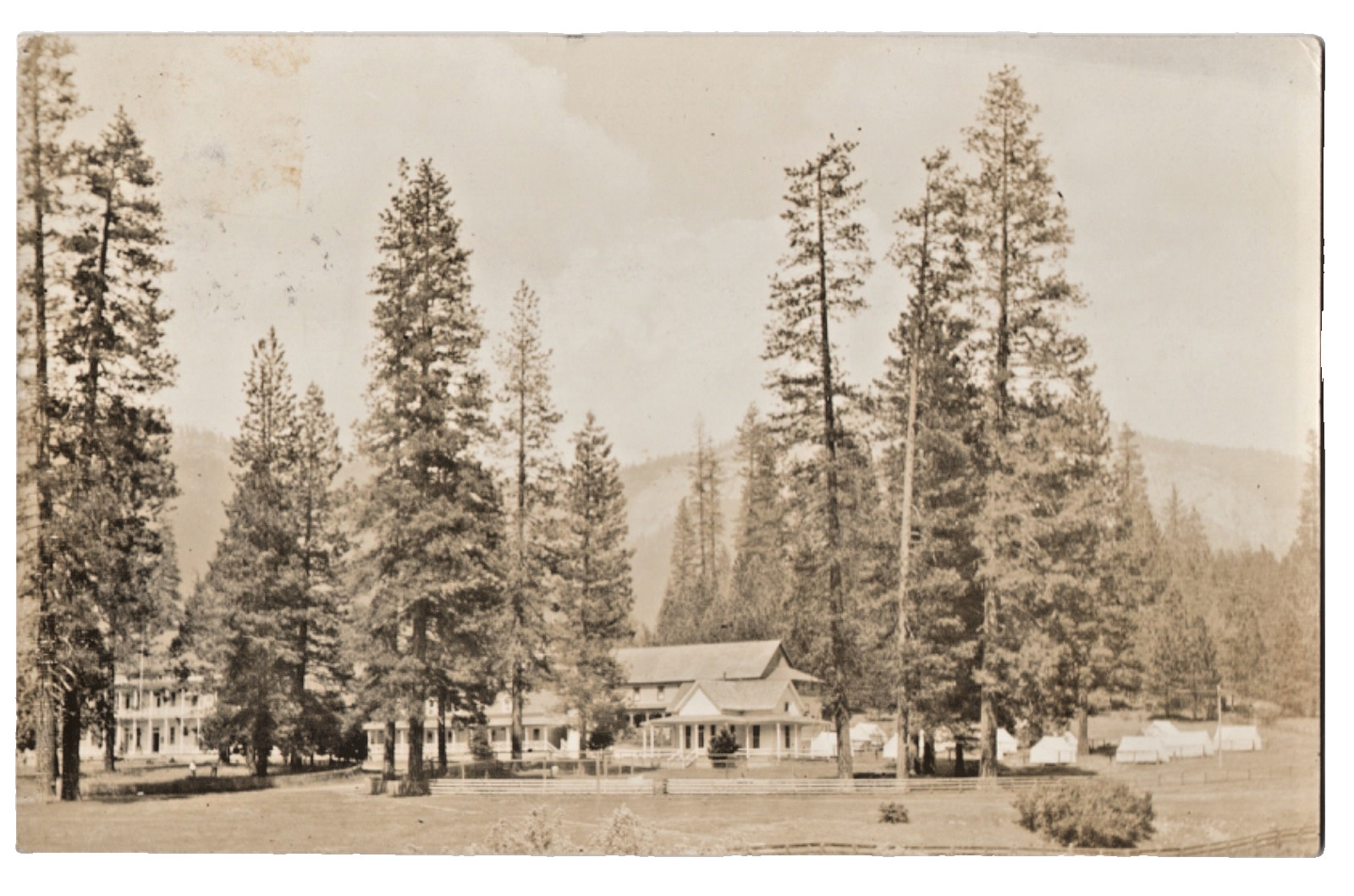 1915~REAL PHOTO POSTCARD~WAWONA HOTEL~CA~Yosemite National~Mariposa Co.~SIMMONS