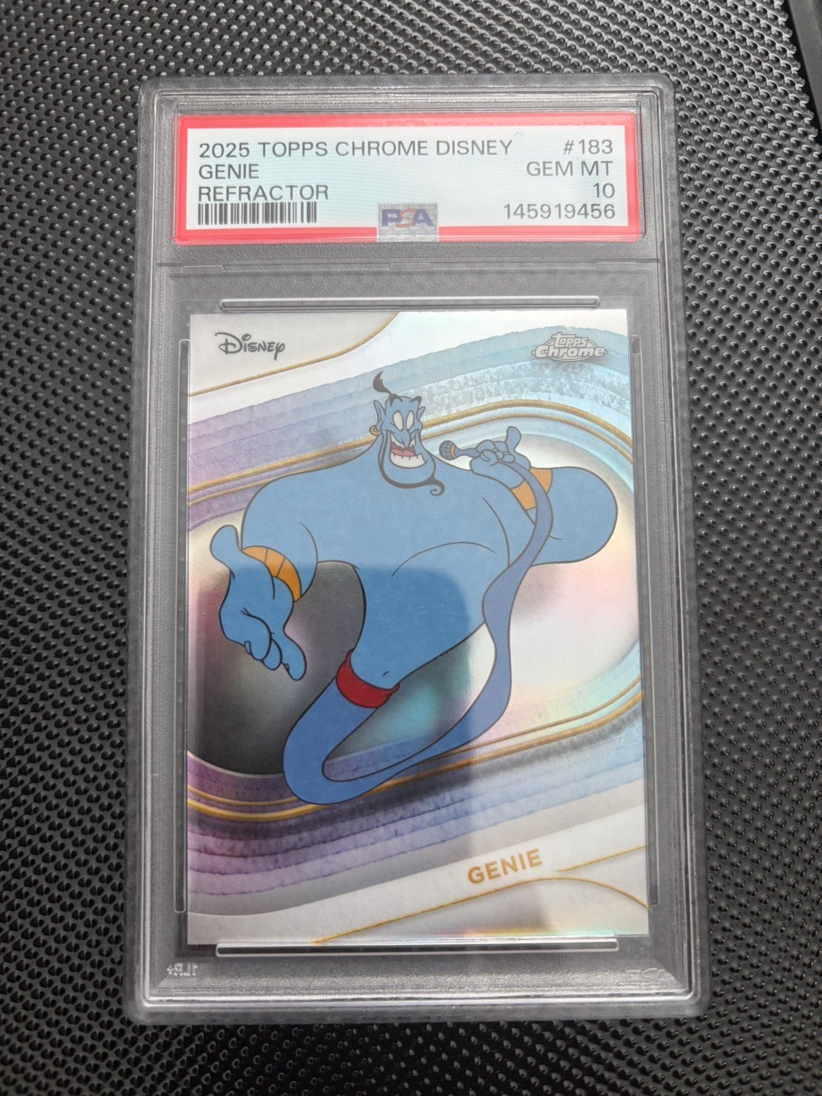 2025 Topps Chrome Disney Genie Aladdin #183 PSA 10 Refractor Silver GEM MINT