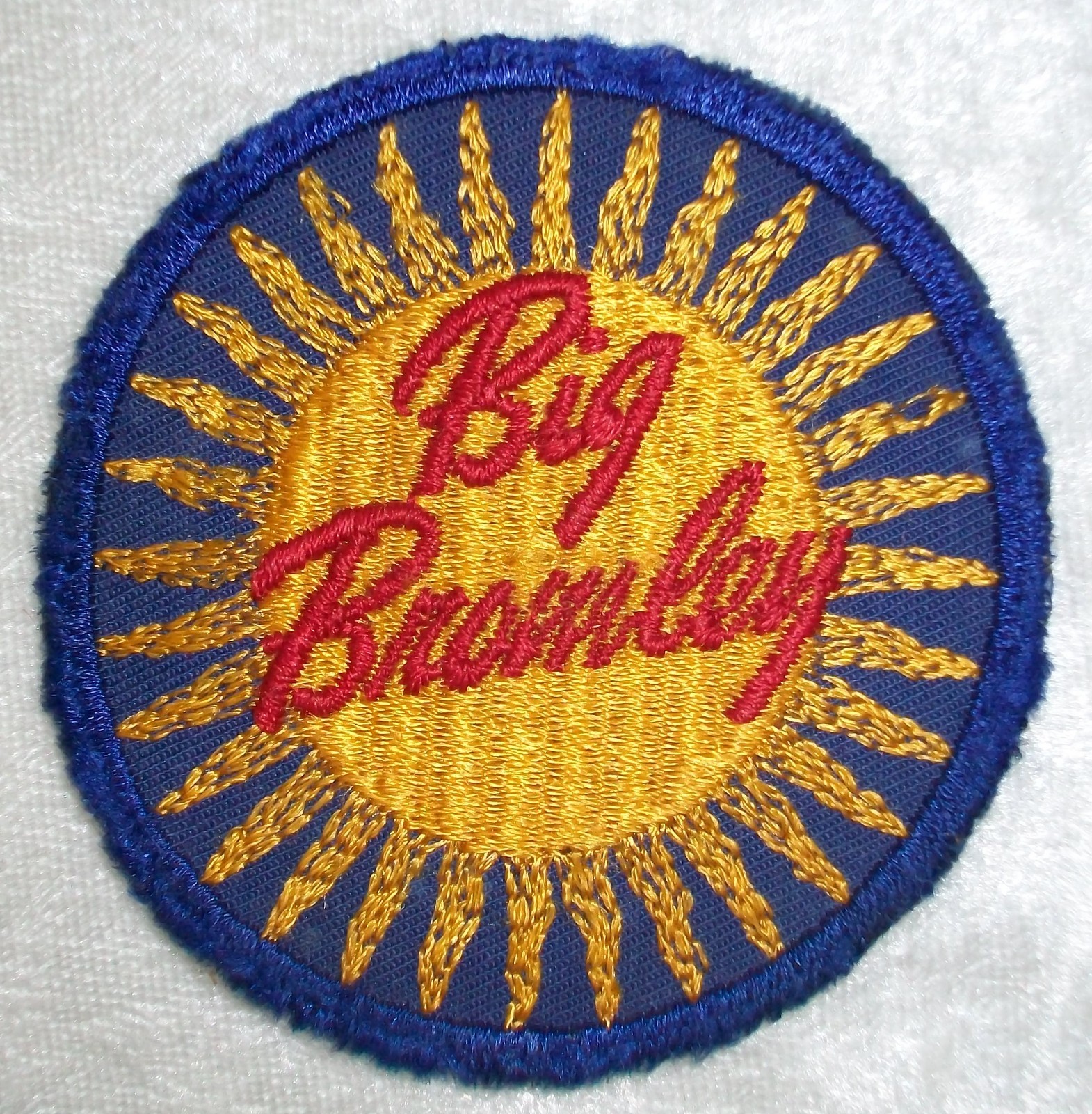Vintage Embroidered Big Bromley Sun Mountain Ski Resort Vermont Fabric Ski Patch