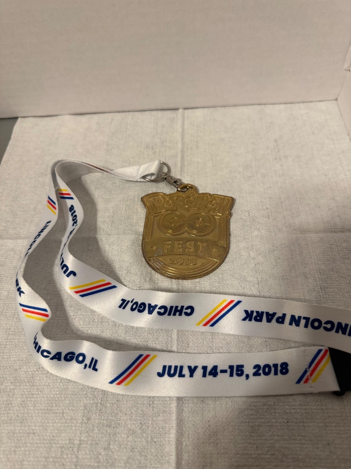Limited Edition Chicago Pokemon Go Fest 2018 Gold Medal