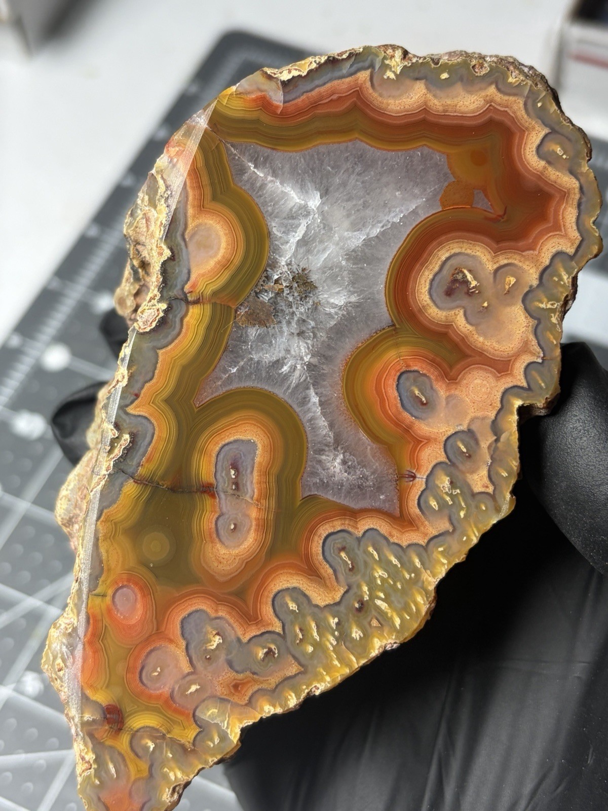 Gorgeous Laguna Agate Excellent Banding Quartz Tubes 1.1lb