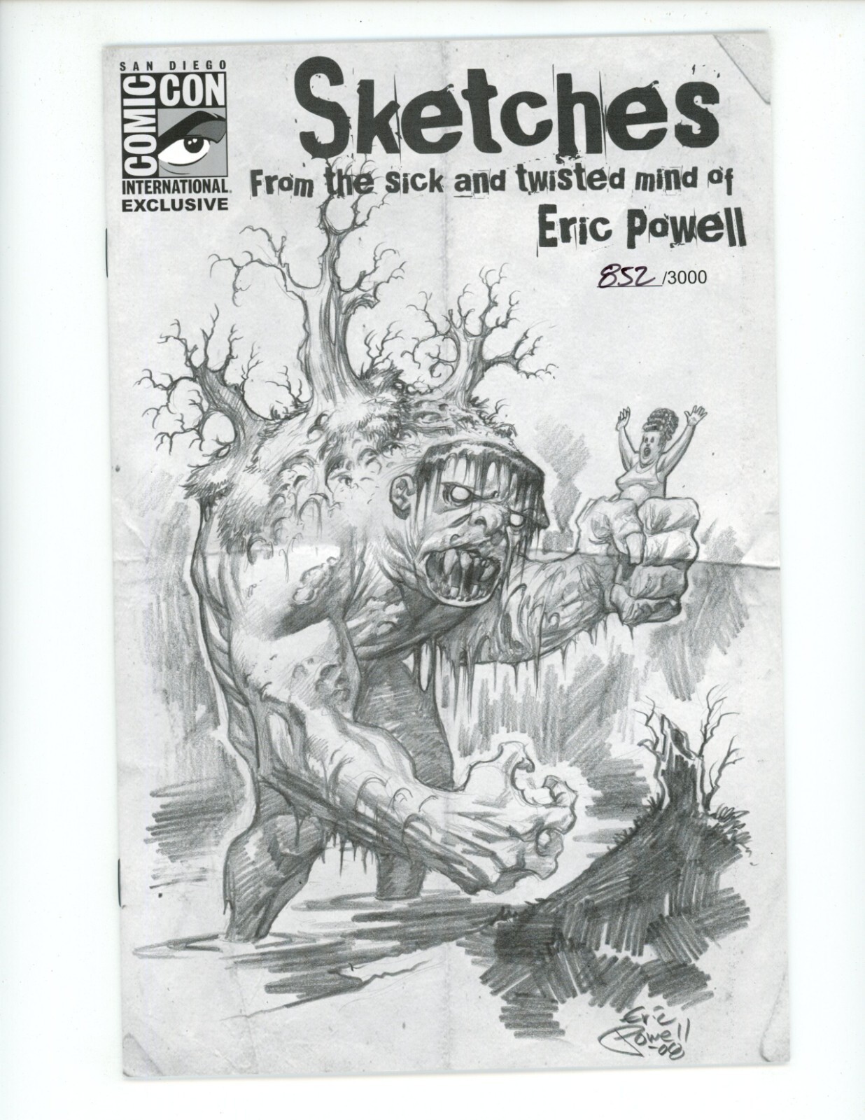 Sketches from the Sick and Twisted Mind of Eric Powell #0 2008 NM Comic Con