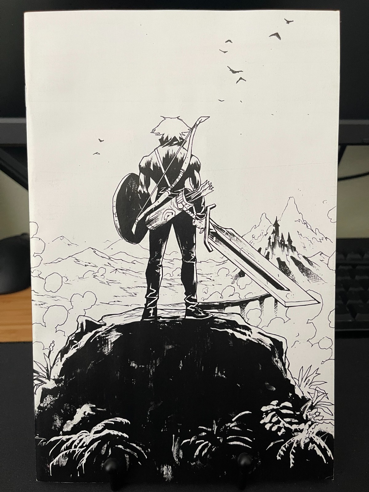 Lost Fantasy #5 - Maxi Dall\'o B&W Virgin - Zelda Homage - Ltd 300 - NM RARE