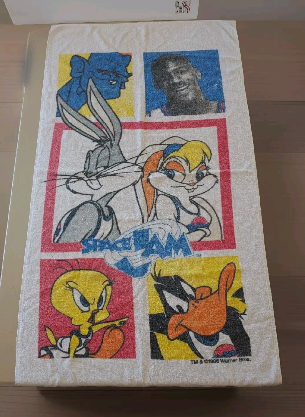 Michael Jordan Space Jam Beach Towel Vintage 1996 Movie Pool 54\