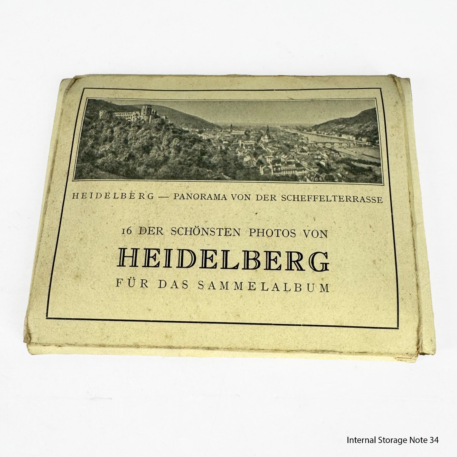 Vintage Heidelberg Photo Album 16 Panorama Views Germany König Publisher