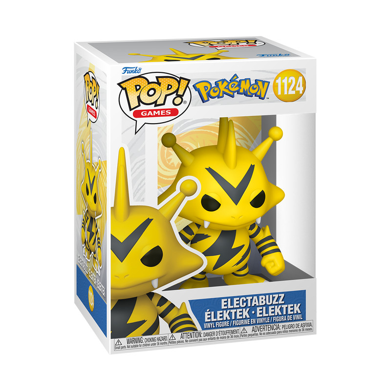 Funko POP Games #1124 Pokémon ELECTABUZZ Standard 4in Vinyl Figure