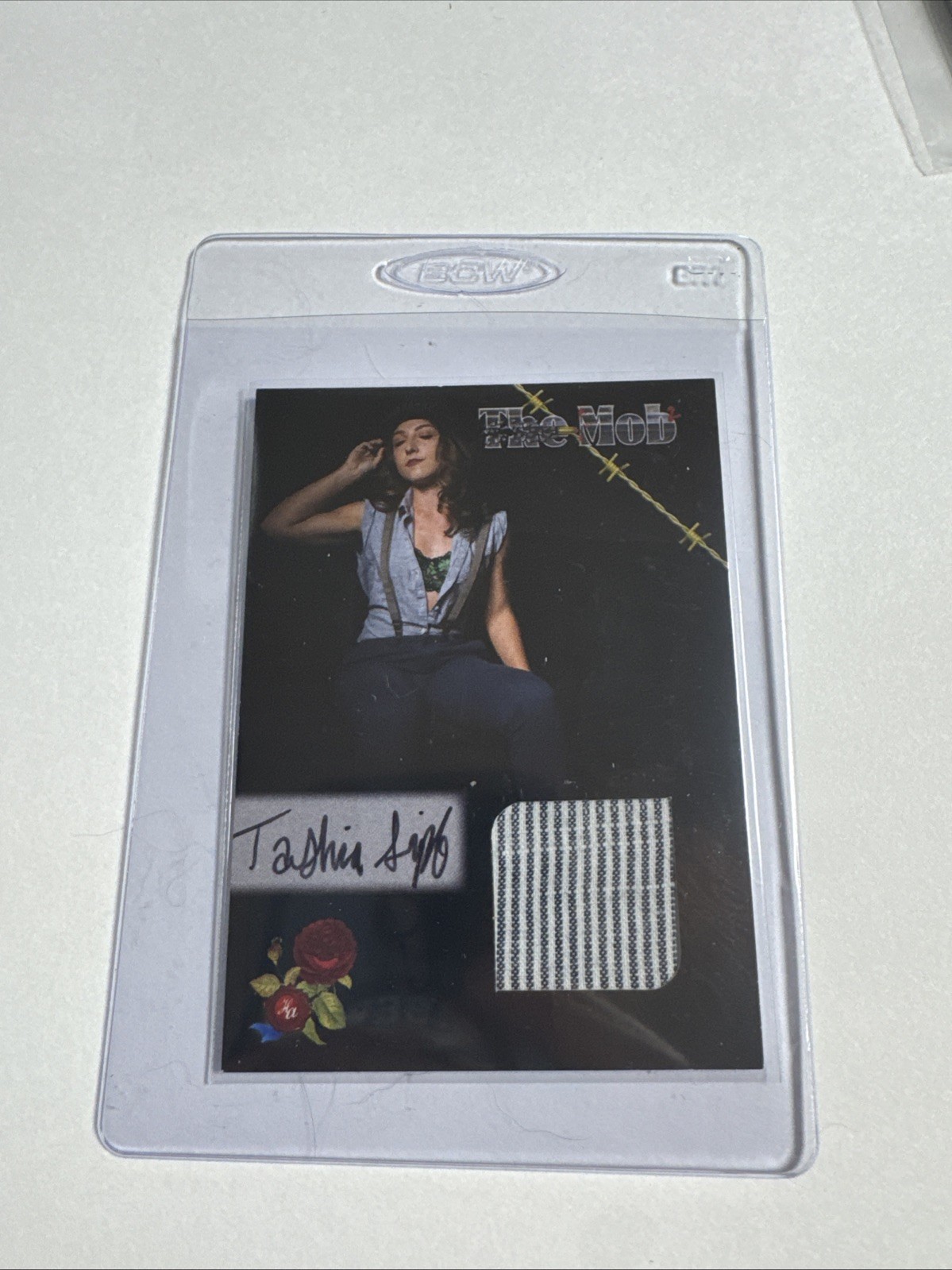 Tashia Sipf 2023 Historic Autographs The Mob 2 Pin-Up Garment Relic Signed 11/20